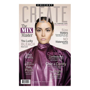 Cricket Shimmering All-Purpose Hair Salon Barber Cape  Waterproof, Bleach-Proof, Adjustable Neck, Extra-Large Coverage, Soft-Lined Hair Cutting Cape