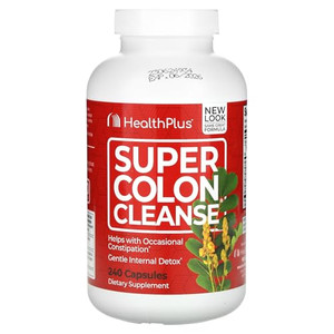 Health Plus Inc Super Colon Cleanse 530 mg 240 Capsules, Package may vary