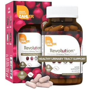 Zahler Revolution - Complete Womens Urinary Tract Health Formula with Probiotics - UTI Pills - 1200mg D-Mannose and Cranberry Supplement - Urinary Tr
