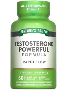 Nature's Truth Testosterone Supplement for Men | 60 Softgels | Non-GMO and Gluten Free Formula