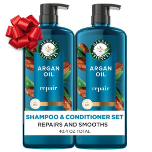 Herbal Essences Argan Oil Repair Shampoo & Conditioner Set, Moisturizes & Smoothes, Paraben-Free, Color-Safe, pH-Balanced, Citrus Scent, 20.2 Fl Oz,