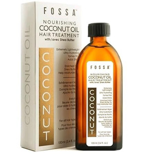 Fossa Nourishing Coconut Oil Hair Treatment with Shea Butter | Lightweight, Paraben Free, Prevents Split Ends, Reduces Breakage, Adds Shine & Frizz C