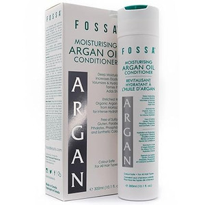 Fossa Beauty Argan Oil Sulfate Free Conditioner | Volumizes, Moisturises, Detangles & Reduces Frizz for Silky Smooth Shine | All Hair Types, Colour S