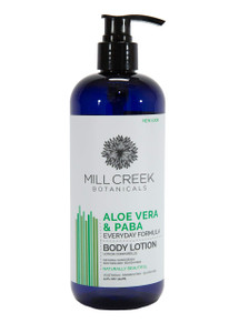 Mill Creek Botanicals Aloe Vera & Paba Lotion 14 oz, Pack of 2