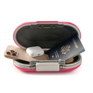 Master Lock Pink Portable Small Lock Box, Set Your Own Lock Combination Portable Safe, Personal Travel Safe for Phone, Passport, Money, ?5900DPNK