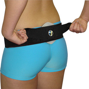 Pro-Tec Athletics SI Back Belt with Compression Pad, Adjustable, Low-Profile Hip and Sacrum Brace for Stability, Targeted Lower Back Support.
