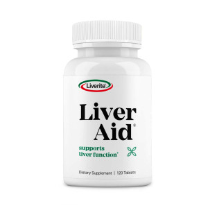 Liverite Liver Aid 120 Tablets, Supports Healthy Liver Function, Liver Aid and Care, Helps Maintain Energy Levels.