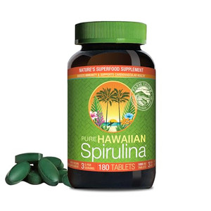 Nutrex Hawaii, Pure Hawaiian Spirulina - 1000 mg Tablets - Hawaiian Grown Natural, Nutrient Rich Superfood - Immune Support, Detox & Energy  Vegan C