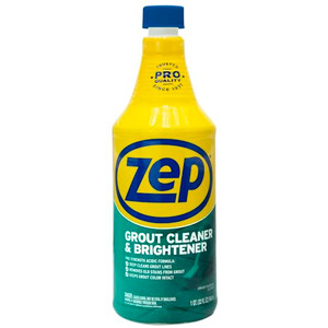 Zep Grout Cleaner and Brightener - 32 Ounce (1 Bottle) - ZU104632 - Deep Cleaning Formula Removes Old Stains From Grout