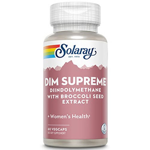SOLARAY DIM Supreme - DIM Supplement 100mg - Diindolylmethane DIM Complex with Broccoli Seed Extract and Bioflavonoids - Women's Health and Balance S