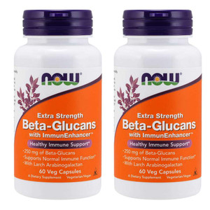 Beta-Glucans with ImmunEnhancer™ 60 VegiCaps (Pack of 2)