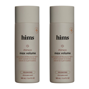 hims Max Volume Shampoo 2 Pack - Volumizing Shampoo for Men with Biotin - Citrus Spice - Men's Natural Shampoo Adds Volume, Shine & Bounce - 2 x 6.4