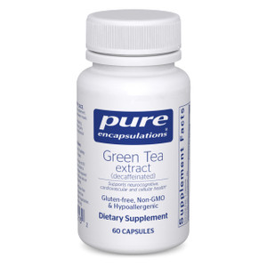 Pure Encapsulations Green Tea Extract (Decaffeinated) | Hypoallergenic Antioxidant Support for All Cells in The Body* | 60 Capsules