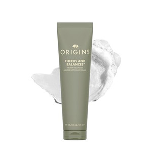 Origins Checks and Balances Frothy Face Wash | Gentle Face Cleanser for All Skin Types | With Mint, 5 Fl Oz