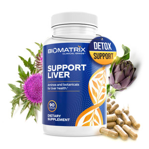 BioMatrix Liver Cleanse Detox & Repair, Artichoke Extract Liver Health Formula, Liver Supplement with Milk Thistle, Taurine, Methionine | 1+ Month Su
