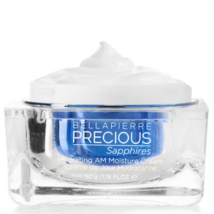 bellapierre Precious Sapphires Hydrating AM Moisture Cream | Daily Facial Moisturizer with Coconut Oil & Vitamin E | Non-Greasy Formula - 1.76oz