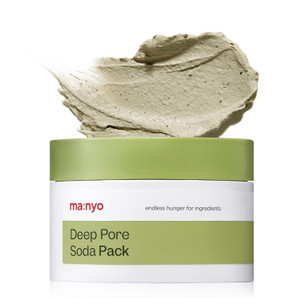 ma:nyo Deep Pore Soda Clay Facial Mask Pack - Vegan, Refreshing Deep Pore Detox 3.71oz (110ml)