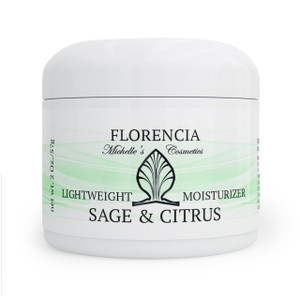 Florencia Sage & Citrus Lightweight Moisturizer - Fast-Absorbing, Hydrating, Nutrient Enhanced Face Cream for Sensitive, Oily, Combination Skin.