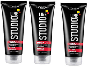 L'Oreal Paris Studio Line Head Lock Mega Hard Hold Gel 6.8 oz (Pack of 3)