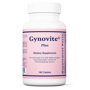 Optimox Gynovite - Menopause Supplements for Women, Post Menopause Support Vitamins for Hot Flash, Night Sweats, Women's Menopausal Comfort - 180 Tab
