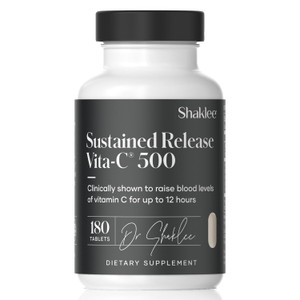 Shaklee - Sustained Release Vita-C® 500mg - High-Potency Cellular and Immune Support Formula with Proprietary Sustained-Release System - includes Ros