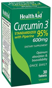 Curcumin Complex 600?mg, 30?Count | Turmeric Extract with Bioperine for Enhanced Absorption, 95% Curcuminoids | Vegan, Daily Joint & Immune Support S