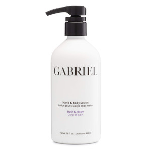 Gabriel Skincare Hand & Body Lotion, Natural, Paraben Free, Vegan, Cruelty-free, Non GMO, Infused with Vitamin C and aloe vera,16 oz.