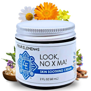 Look NO X MA Skin Soothing Cream 2 OZ | 100% Organic Calendula and Chamomile Infused, Body and Face Moisturizing Cream | Handmade Plant Rich Hydratin