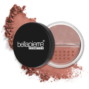 Bellapierre Mineral Blush  Loose Powder Blush, Lightweight Cheek Color, Warm Dewy Finish, Talc-Free, Hypoallergenic & Non-Toxic  0.3 oz  Amaretto