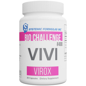 Systemic Formulas Bio Challenge #488 VIVI Virox - 30 Capsules. Powerful Immune Support Blend with PAU DArco, Leptotaenia Oil (Lomatium dissectum), B