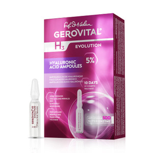 GEROVITAL EVOLUTION Hyaluronic Acid Serum for Face - Moisturizer, Regenerating, Hydrating, Anti-Wrinkle, Anti-Aging with SOD for Fine Lines and Incre
