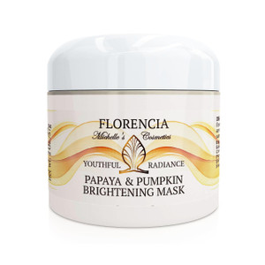 Florencia Papaya & Pumpkin Brightening Mask - Soft and Creamy, Gentle Exfoliating Facial Mask for Smoother, Brighter, Revitalized Complexion - Exfoli