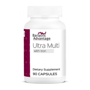 Bariatric Advantage Ultra Multivitamin with Iron - Ultra Multi with Iron - Capsule Format Multivitamin - Provides Full Complex of B Vitamins - with V