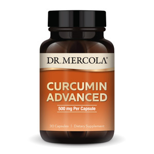Dr. Mercola Curcumin Advanced - 500 mg Curcumin Root Extract - 95% Curcuminoids - For Vision Health, Digestion & Focus - Sustained Release - Non-GMO,