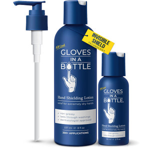 Gloves In A Bottle Non Greasy Healthcare Workers Hand Creams  Hand Cream for Nurses  Silicone Glove Cream  Water Resistant Dry Cracked Hands Treat