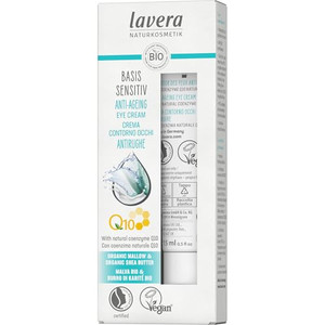lavera Anti-Aging Eye Cream - with innovative natural composition of coenzyme Q10 - Organic Jojoba Oil & Aloe Vera to actively fight wrinkles - fine