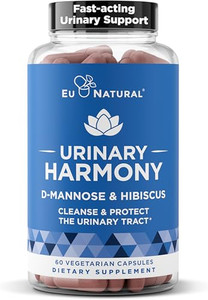 Eu Natural Urinary Harmony D-Mannose Supplement - Urinary Tract Health for Women - Fast-Acting Urinary Cleanse & Flush with Clinical-Strength D-Manno