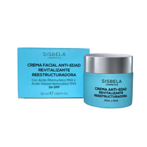 Sisbela Anti Aging Facial Moisturizer Revitalizing and Restructuring Daily Cream with RNA and DNA , 1.70 Fl Oz