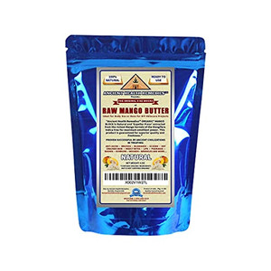 ANCIENT HEALTH REMEDIES Organic Unrefined Raw MANGO BUTTER JAR/BLOCKS Bulk, Light Mango Aroma, Non-Greasy Base for Beauty, Skin Moisturizing, DIY Bas