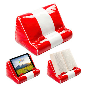 Gifts for Readers & Writers Pillow Tablet Stand for Bed Diner - Premium Cushioned Holder for Hands Free Reading, Stylish Tablet Holder for Bed, Kindl