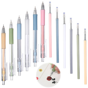 Dimeho 6PCS Knife Pen Craft Cutting Tools, Art Cutting Tools Kit Precision Paper Cutter Pen with 6 pcs Refillable Tungsten Steel Cutter Head Refill f