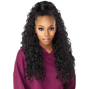 Sensationnel Instant Updown Halfwig Pony - Iud 2 4 Style in 1 Half Wig And Pony Drawstring (1B OFFBLACK)