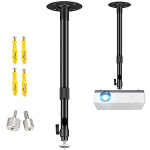 2-Be-Best Upgraded Projector Mount, Extending Projector Ceiling Mount Projectors Wall Mount with Extendable Length 14-24 in / 37-62 cm Adjustable 360
