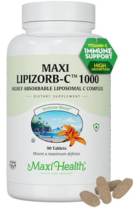 Maxi Health Liposomal Vitamin C 1000mg Tablets with Digestive Blend, Highly Absorbable High Dose VitaminC, Non GMO Kosher Vegetarian Doctor-Formulate