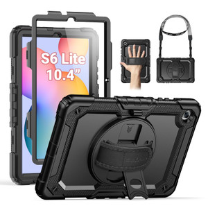 SEYMAC Case for Samsung Galaxy Tab S6 Lite 10.4'' 2024/2022/2020 (SM-P620/P610/P615), Heavy Duty Full-Body Shockproof Protective Case with Screen Pro