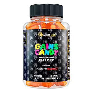 ALPHA LION Gains Candy, Pills That Support Weight Loss, Energy Supplements, 100% Natural Extract, Calorie Burning, Regulates Healthy Metabolism, 60 C
