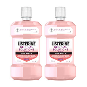 Listerine Clinical Solutions Gum Health Antiseptic Mouthwash, Antigingivitis & Antiplaque Oral Rinse Kills Germs for Healthier Gums, Reduces Gingivit
