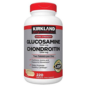 Kirkland Extra Strength Glucosamine 1500 mg Chondroitin 1200 mg 220 Tablets