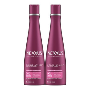 Nexxus Color Assure Shampoo ProteinFusion Twin Pack For Colored Hair Enhanced Color Vibrancy Sulfate-free & Silicone-free 13.5 oz