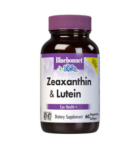 Bluebonnet Nutrition Zeaxanthin & Lutein, Eye Health*, Gluten-Free, Dairy-Free, 60 Vegetarian Softgels, 60 Servings